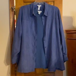 Avenue Denim Blue blouse size 30/32